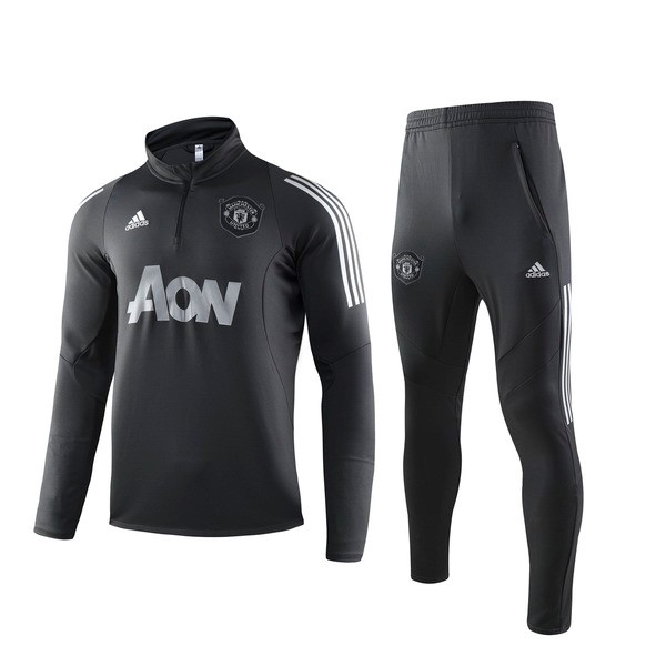 Replicas Chandal Manchester United 2019/20 Negro Gris